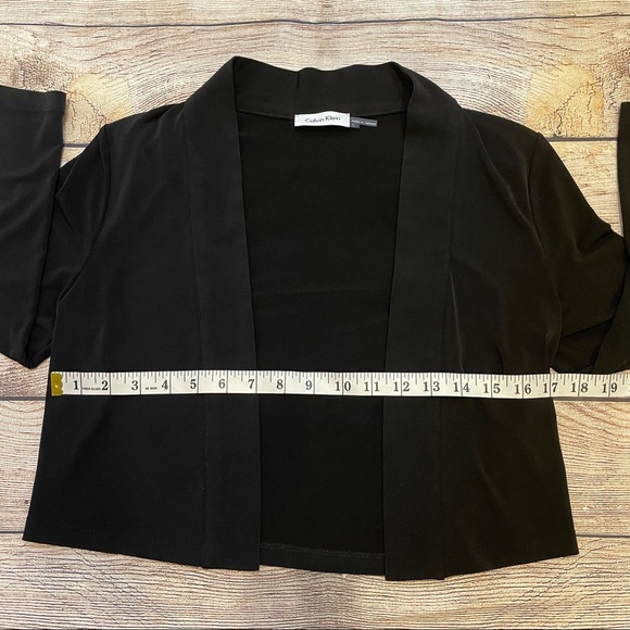 CALVIN KLEIN Cropped Black Cardigan - Picture 6 of 10